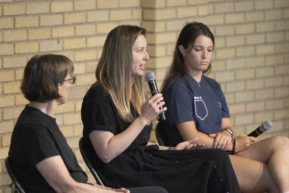 Becca Roux, Tara VanDerveer, Maya Naimoli speak on gender inequities in ...