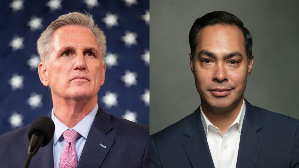 Kevin McCarthy and Julian Castro